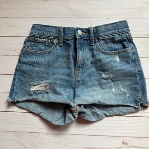 Old Navy Girl's Distressed Denim Shorts/Adjustable Waist Size 10
